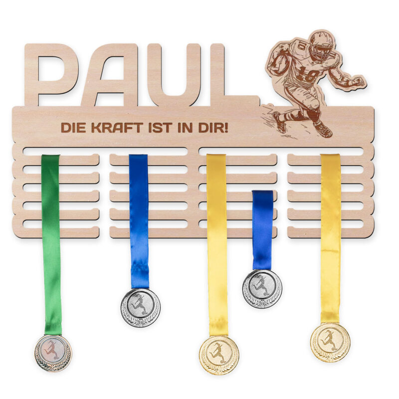 Medaillenhalter - American Football, Mann