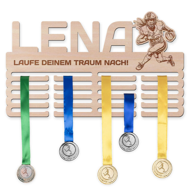 Medaillenhalter - American Football, Frau