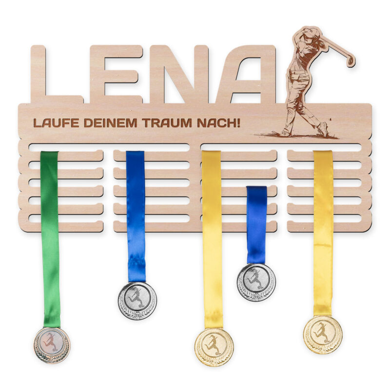 Medaillenhalter - Golf, Frau