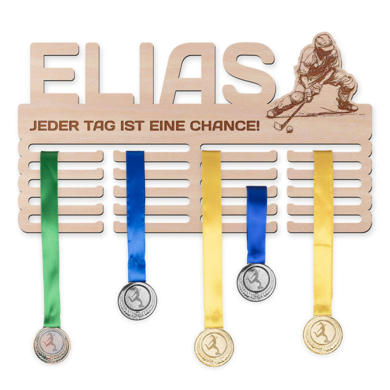 Medaillenhalter - Hockeyball, Mann