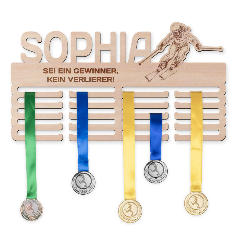 Medaillenhalter - Skifahren, Frau
