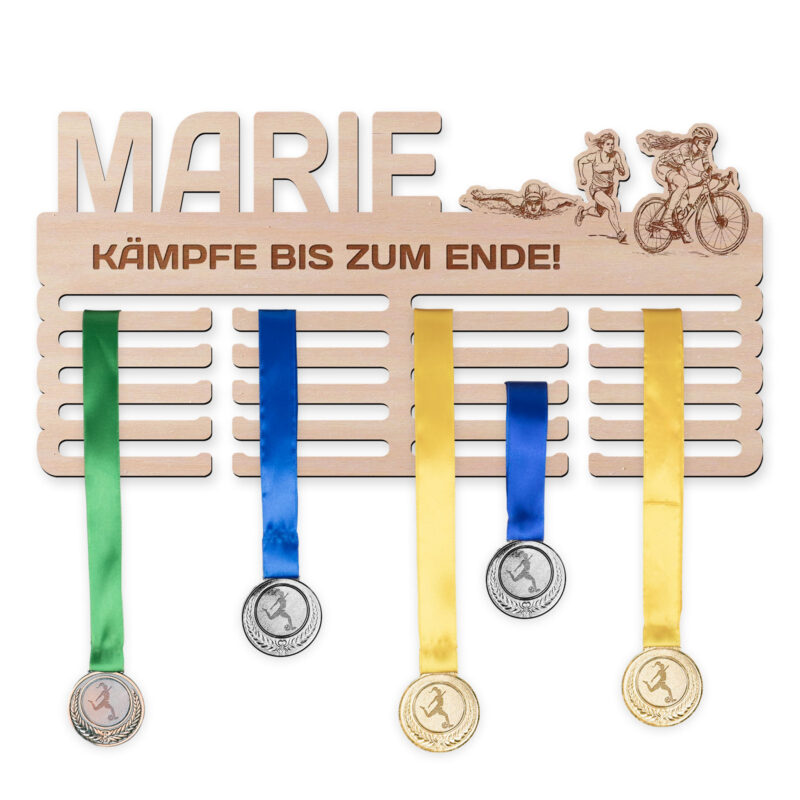 Medaillenhalter - Triathlon, Frau