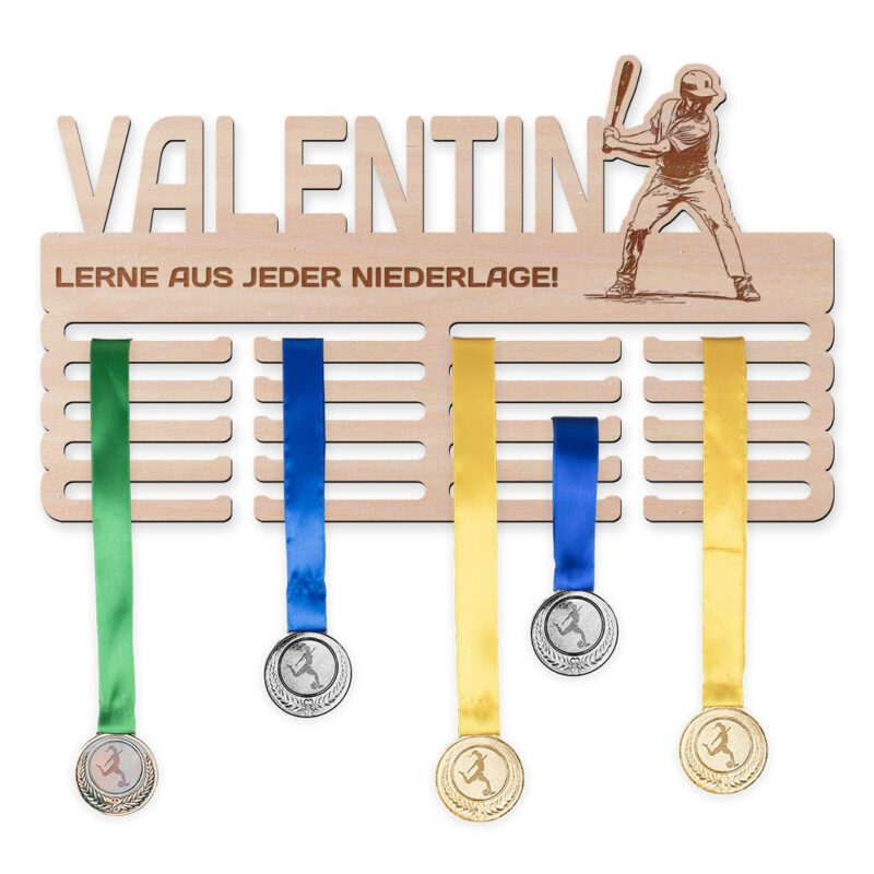 Medaillenhalter - Baseball, Mann
