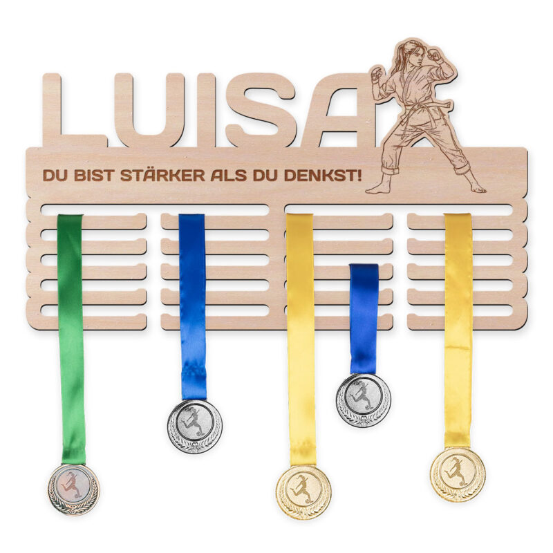 Medaillenhalter - Karate, Frau
